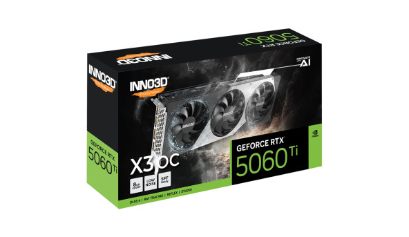 GeForce RTX5060 Ti Inno3D X3 OC, 8GB GDDR7, 128bit, PCI Express 5.0 - 643705