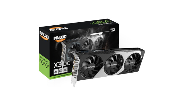GeForce RTX5060 Ti Inno3D X3 OC, 8GB GDDR7, 128bit, PCI Express 5.0 - 643705