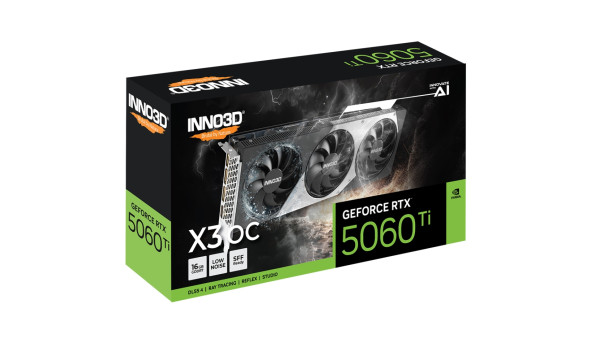 GeForce RTX5060 Ti Inno3D X3 OC, 16GB GDDR7, 128bit, PCI Express 5.0 - 643706