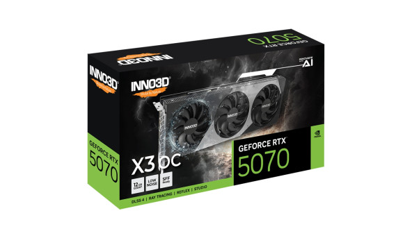 GeForce RTX5070 Inno3D X3 OC, 12GB GDDR7, 192bit, PCI Express 5.0 - 643707