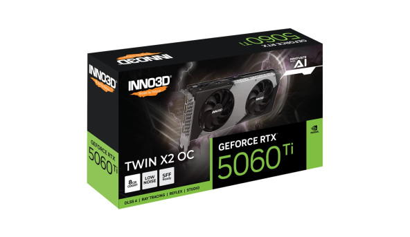 GeForce RTX5060 Ti Inno3D TWIN X2 OC, 8GB GDDR7, 128bit, PCI Express 5.0 - 643708