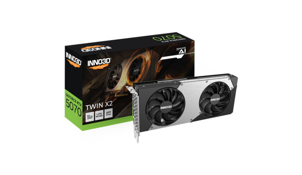GeForce RTX5070 Inno3D TWIN X2, 12GB GDDR7, 192bit, PCI Express 5.0 - 643709