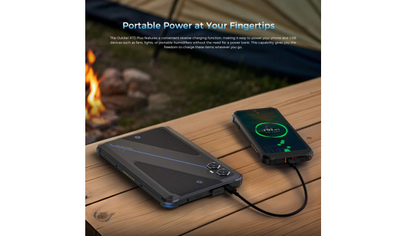 Планшет Oukitel RT3plus 8” HD / 4GB/128GB / G81 / 11000mAh / 16+8Мп / IP69K / LTE Blue - 643797
