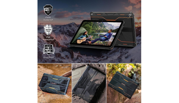 Планшет Oukitel RT5 10.1" HD /8GB/256GB/ MT8788 /11000mAh/ 16+16Мп /IP69K / LTE Black - 643813