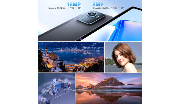 Планшет Oukitel OKT3 10.51" FHD /8GB/256GB/ T616 /8250mAh/ 16+8Мп /Dual SIM/ LTE /Чохол+Стилус/ Grey - 643814