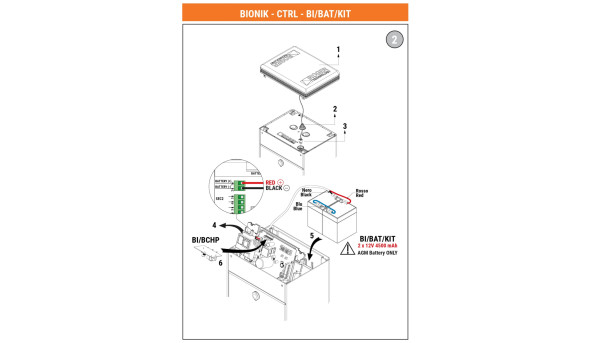 BI/BAT/KIT - Комплект аварійного живлення Bionik 4,5 Ач Roger Bionik Batt - 643832