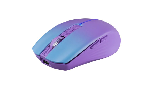 Мишка Defender Mystery MM-301, бездротова Bluetooth+2.4G, 1600 dpi., 4кн., 500mAh, LED, фіолетова - 644182