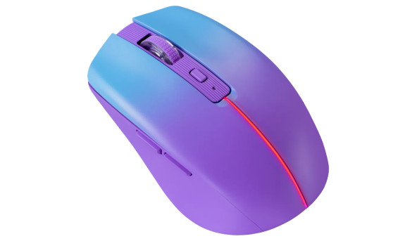 Мишка Defender Mystery MM-301, бездротова Bluetooth+2.4G, 1600 dpi., 4кн., 500mAh, LED, фіолетова - 644182