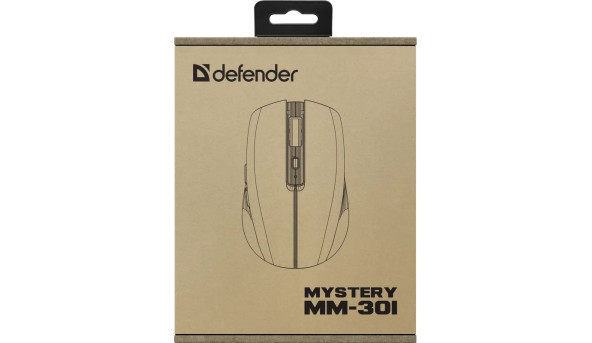 Мишка Defender Mystery MM-301, бездротова Bluetooth+2.4G, 1600 dpi., 4кн., 500mAh, LED, фіолетова - 644182