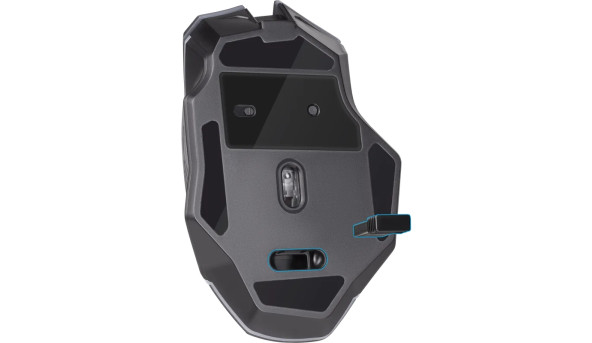 Мишка Defender Uran GM-503, бездротова, ігрова, 3200 dpi., 8кн., 400mAh, LED, чорна - 644184