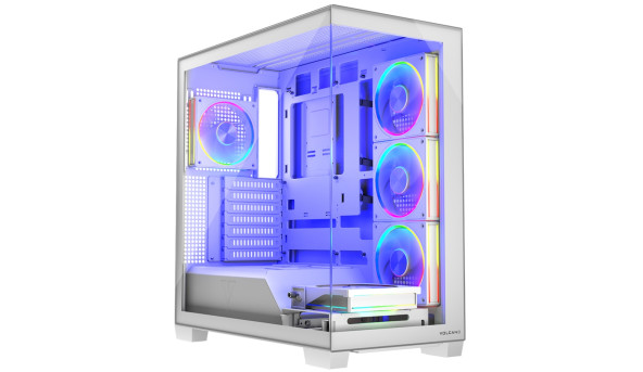 Корпус Modecom VOLCANO STELLAR ARGB MIDI 5x120mm fans WHITE без БЖ ATX - 644544
