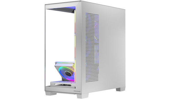 Корпус Modecom VOLCANO STELLAR ARGB MIDI 5x120mm fans WHITE без БЖ ATX - 644544