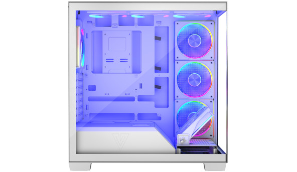 Корпус Modecom VOLCANO STELLAR ARGB MIDI 5x120mm fans WHITE без БЖ ATX - 644544