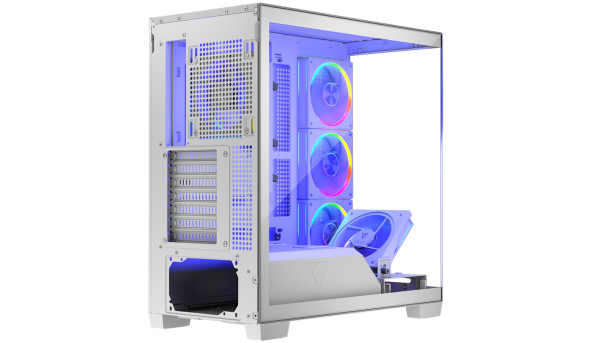Корпус Modecom VOLCANO STELLAR ARGB MIDI 5x120mm fans WHITE без БЖ ATX - 644544