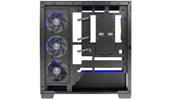 Корпус Modecom VOLCANO STELLAR ARGB MIDI 5x120mm fans BLACK без БЖ ATX - 644549