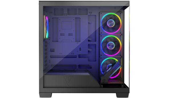 Корпус Modecom VOLCANO STELLAR ARGB MIDI 5x120mm fans BLACK без БЖ ATX - 644549