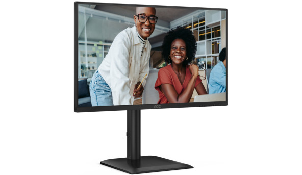 TFT 23.8" AOC 24E4U, IPS, 120Гц, HDMI, DP,USB-hub, HAS, Pivot, колонки, чорний - 644598