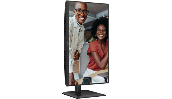 TFT 23.8" AOC 24E4U, IPS, 120Гц, HDMI, DP,USB-hub, HAS, Pivot, колонки, чорний - 644598