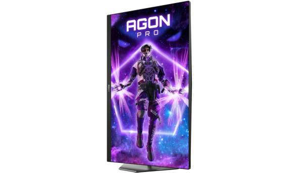 TFT 27" AOC AGON AG276FK, Fast IPS, 520Гц, 2хHDMI, DP, HAS, Pivot, чорно-сірий - 644603