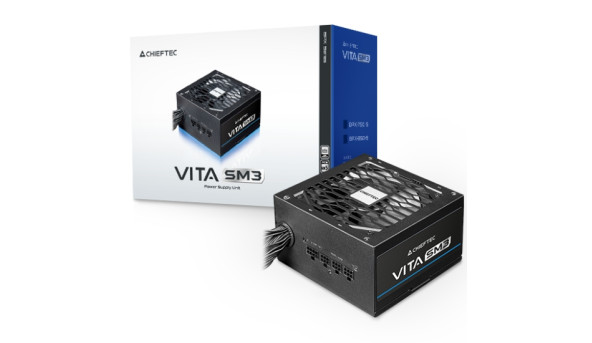 БЖ 750W Chieftec VITA SM3 BPX-750-C ATX 3.1 120mm, 80+ Bronze, Semi modular, Retail - 644616