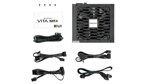 БЖ 750W Chieftec VITA SM3 BPX-750-C ATX 3.1 120mm, 80+ Bronze, Semi modular, Retail - 644616