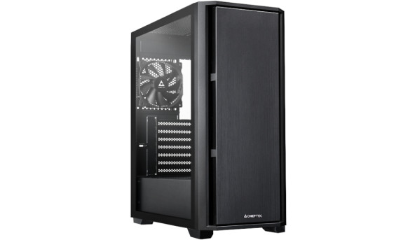Корпус Chieftec Pro Midi TG AS-02B-TG-OP ATX, без БЖ, Black