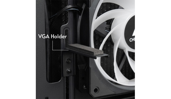 Корпус Chieftec VISTA GT-01B-OP 3x120mm A-RGB, ATX, без БЖ, Black - 644618