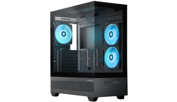 Корпус Chieftec VISTA GT-01B-OP 3x120mm A-RGB, ATX, без БЖ, Black