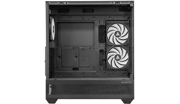 Корпус Chieftec VISTA GT-01B-OP 3x120mm A-RGB, ATX, без БЖ, Black - 644618