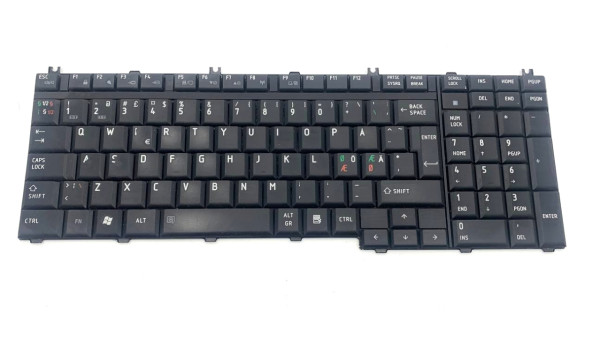 Клавиатура к ноутбуку Toshiba Satellite A500 A505 F501 9J.N9282.T01 PK130732A26 Б/У
