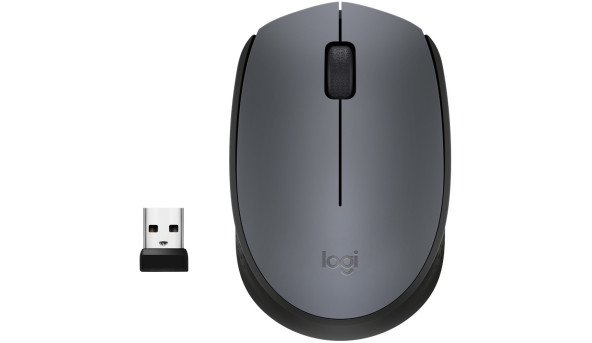 Мишка Logitech M170 бездротова, сіра