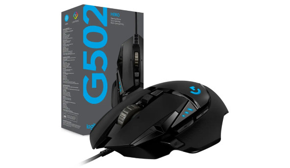 Мишка Logitech G502 Hero High Performance Gaming Mouse 11кн., 12000 dpi, чорна - 644772