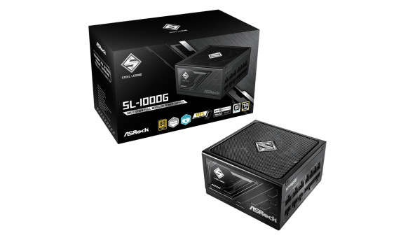 БЖ 1000W ASRock SteelLegend SL-1000G ATX 3.1 135mm, 80+ Gold, Fully Modular, Retail - 645317