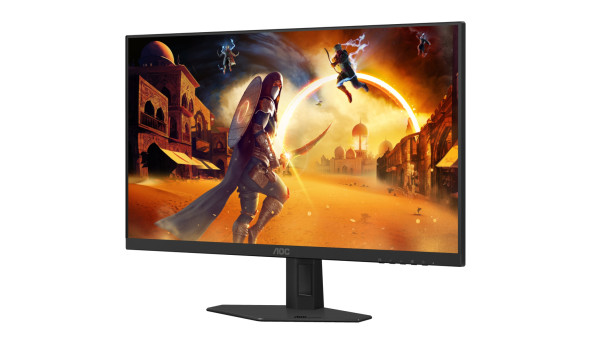 TFT 27" AOC 27G4HRE, Fast IPS, 200Гц, 2хHDMI, DP, колонки, чорно-червоний - 645424