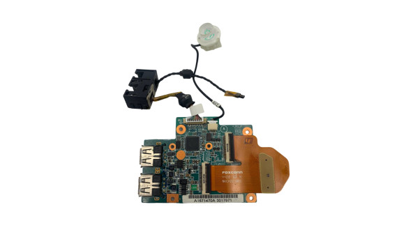 Додаткова плата USB з кнопкою включення і LAN роз'ємами для ноутбука Sony Vaio PCG-5N2M, PCG-5R1M , VGN-SR49VN , 1P-1084104-6011, 1P-1087J04-6011, 073-0001-4435_A 073-0001-6050_A Б/В - 646477