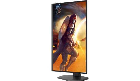 TFT 24.5" AOC Q25G4SR, Fast IPS, 300 Гц, 2xHDMI, DP, HAS, Pivot, колонки, чорно-червоний - 646599