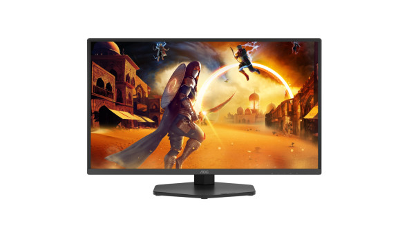 TFT 24.5" AOC Q25G4SR, Fast IPS, 300 Гц, 2xHDMI, DP, HAS, Pivot, колонки, чорно-червоний