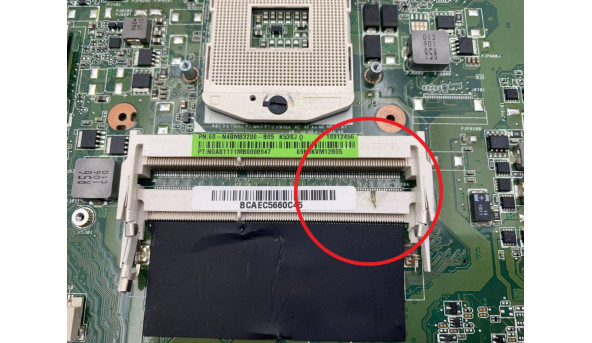 Материнская плата к ноутбуку ASUS K53 K53SD K53SV K53E 60-N4BMB3200-B05 K53SV MAIN BOARD REV 2.1 + чип GeForce GT520M Б/У - 647392