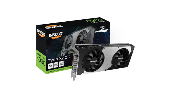 GeForce RTX5060 Inno3D TWIN X2 OC, 8GB GDDR7, 128bit, PCI Express 5.0 - 647473