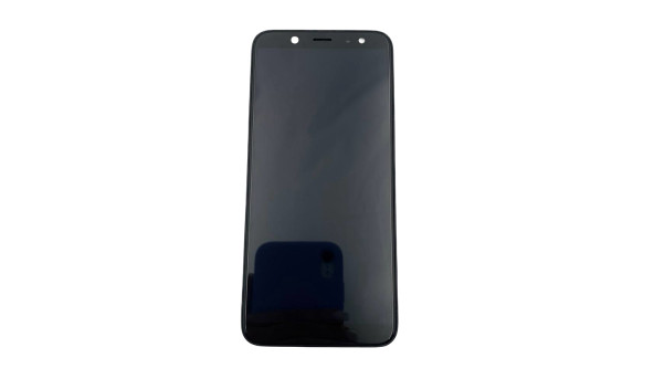 Дисплей  с аудиогниздом и рамкой  к телефону  Samsung A600 Dual Galaxy A6  Б/У