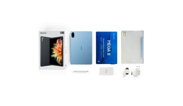 Планшет Blackview MEGA 8 13" FHD+ /12GB/256GB/ T620 /11000mAh/ 50+13Мп /LTE Чохол+ стилус Grey - 647660