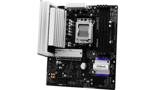 ASRock A620AM PRO RS (AM5/A620A, 4*DDR5, PCIex16, DP/HDMI, 2xSATA, 3xM.2, 2.5GLan, 8ch, mATX) - 647876