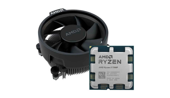 AMD Ryzen 5 6C/12T 7500F (3.7/5.0GHz Boost, 38MB, 65W, AM5, Wraith Stealth cooler) MPK - 648124