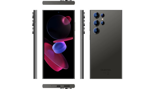 Смартфон Oukitel C61 6.88" HD+ /4GB/128GB/ T606 /5150mAh/ 13+5Мп / Black - 648310