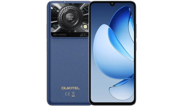 Смартфон Oukitel C60pro 6.88" HD+ /8GB/256GB/ T606 /10000mAh/ 13+5Мп / Blue