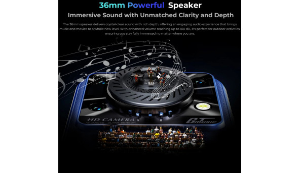 Смартфон Oukitel C60pro 6.88" HD+ /8GB/256GB/ T606 /10000mAh/ 13+5Мп / Blue - 648317