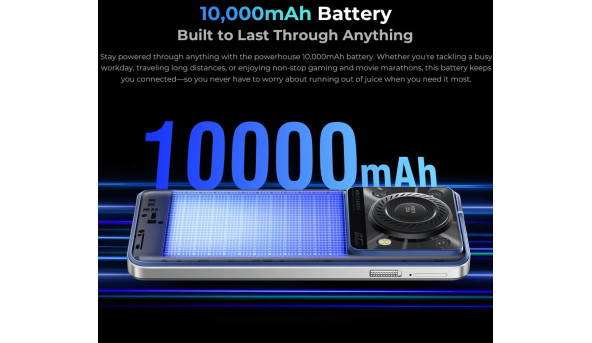 Смартфон Oukitel C60pro 6.88" HD+ /8GB/256GB/ T606 /10000mAh/ 13+5Мп / Blue - 648317