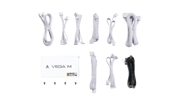 БЖ 850W Chieftec VEGA M PPG-850-CW ATX 3.1 135mm, 80+ Gold, Fully modular, WHITE, Retail - 648460