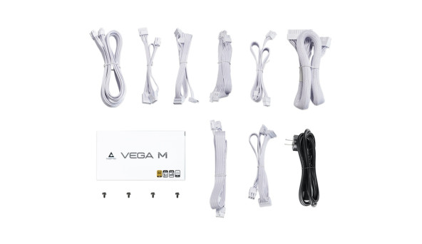 БЖ 1000W Chieftec VEGA M PPG-1000-CW ATX 3.1 135mm, 80+ Gold, Fully modular, WHITE, Retail - 648462