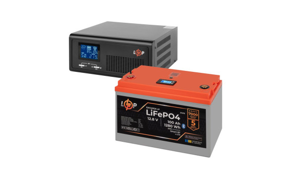 КРП LogicPower B430 + литиевая (LiFePO4) батарея 1280 Ватт (19406+37476 100 Ah)